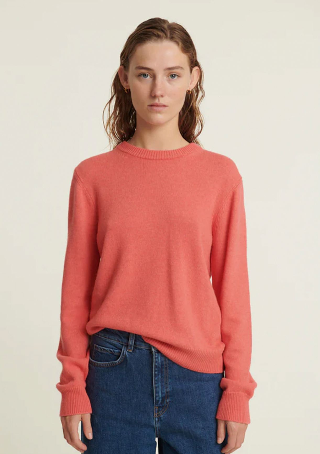 Basic Apparel Cady O-Neck Sweaters 760 Conch Shell